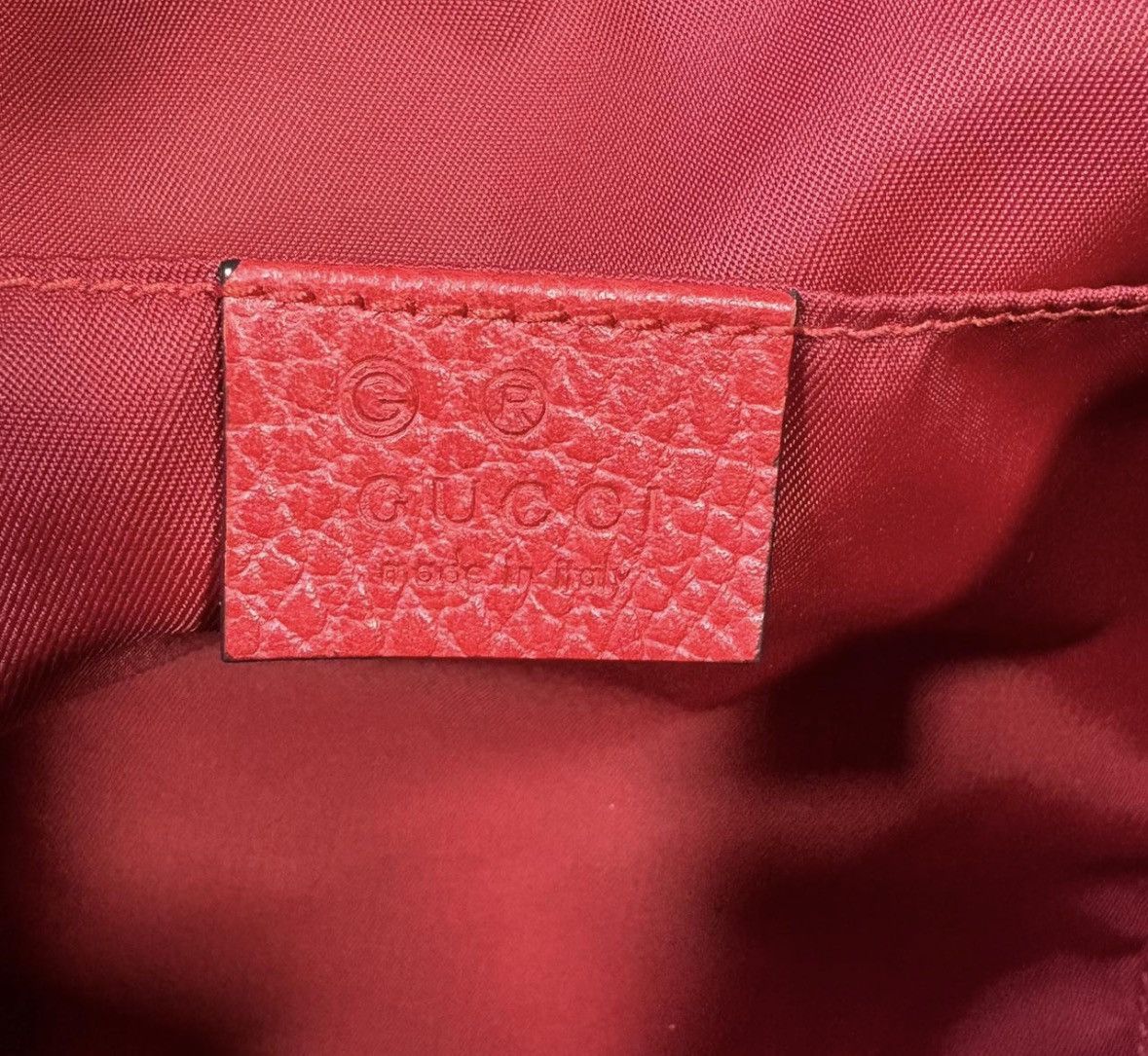 Gucci GUCCI GG Red Nylon Leather Backpack used made in italy Size ONE SIZE - 5 Thumbnail