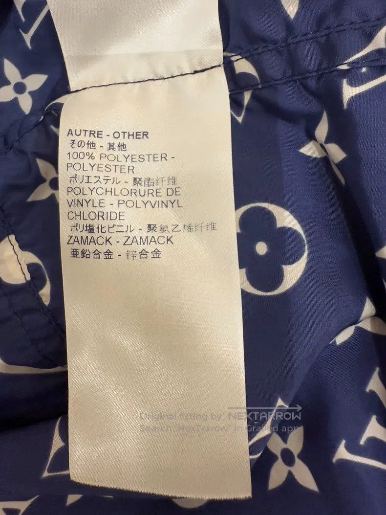 Louis Vuitton Louis Vuitton Blue Old Flower Full Print Trooper Jacket Size XXS / US 00 / IT 34 - 7 Thumbnail