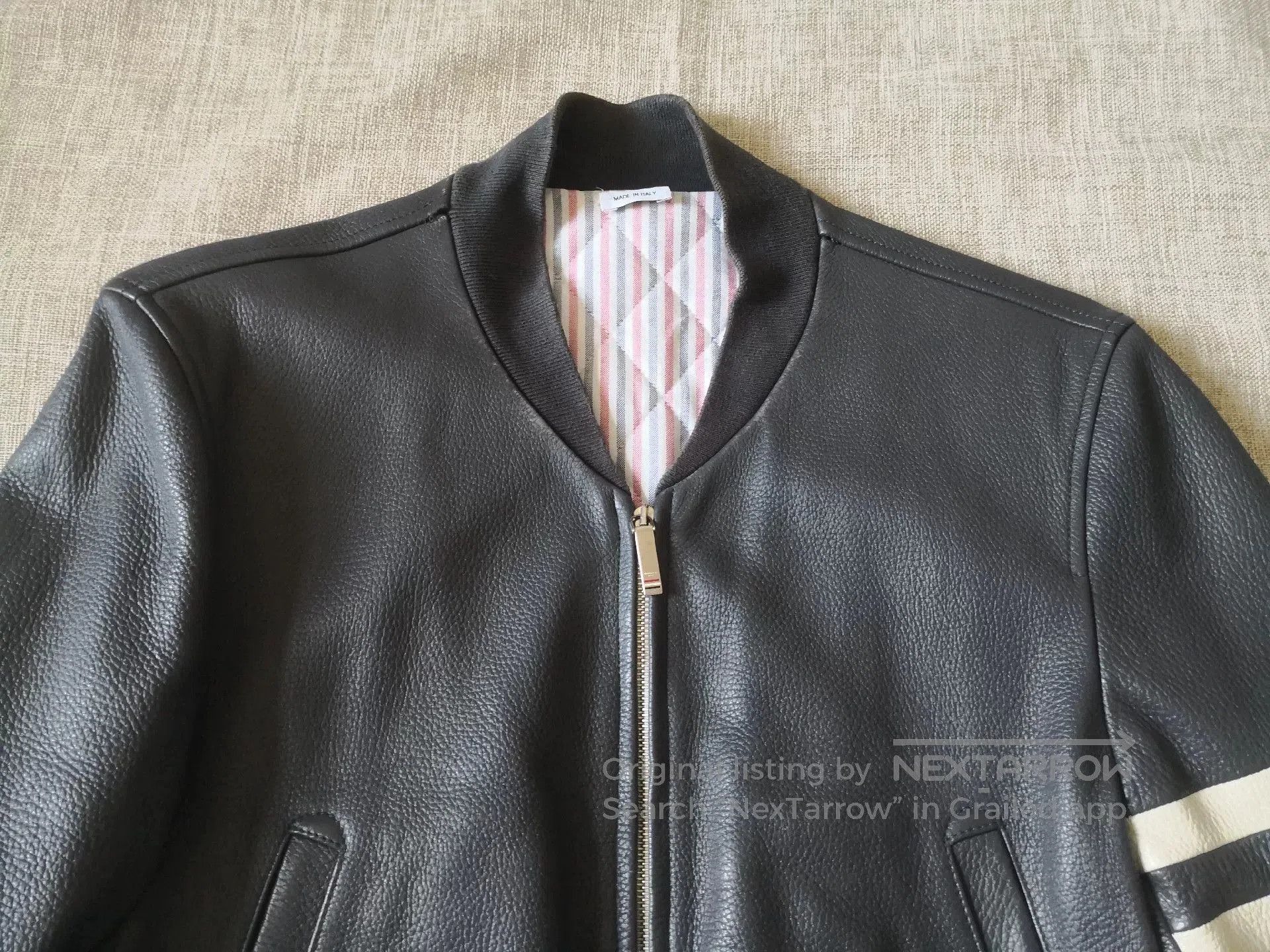 Thom Browne Thom Browne Leather Pilot Jacket. Size US M / EU 48-50 / 2 - 2 Thumbnail
