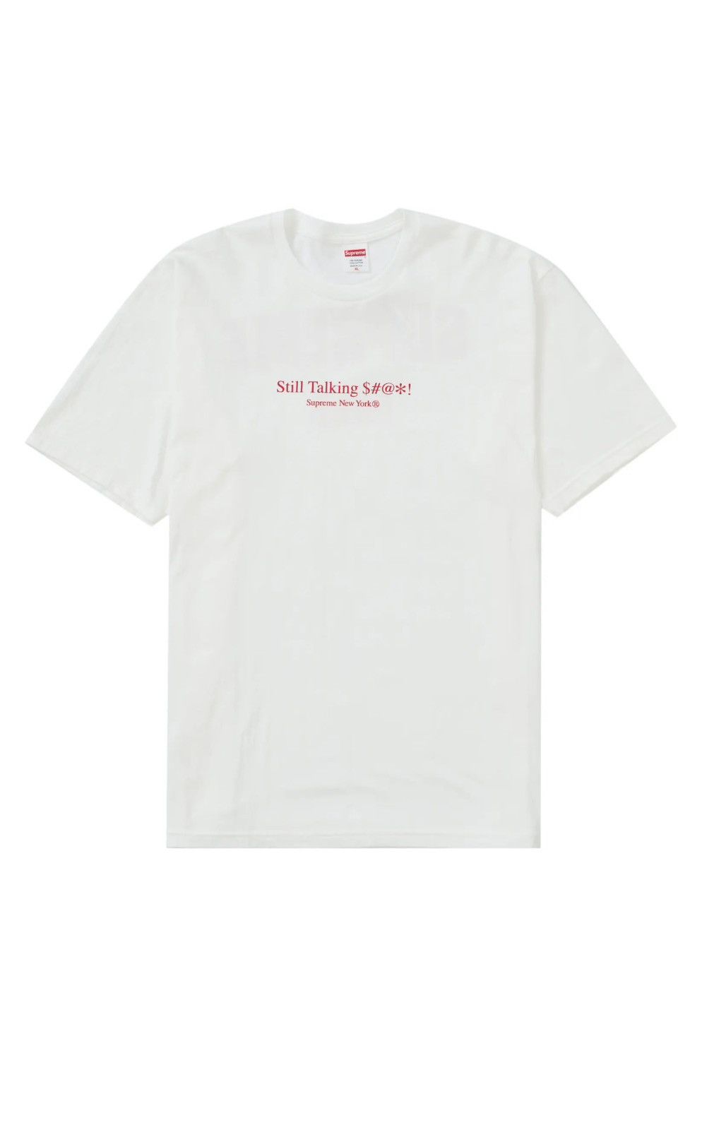 Supreme SUPREME Still Talking Tee White/Red SS22 Size US S / EU 44-46 / 1 - 1 Thumbnail