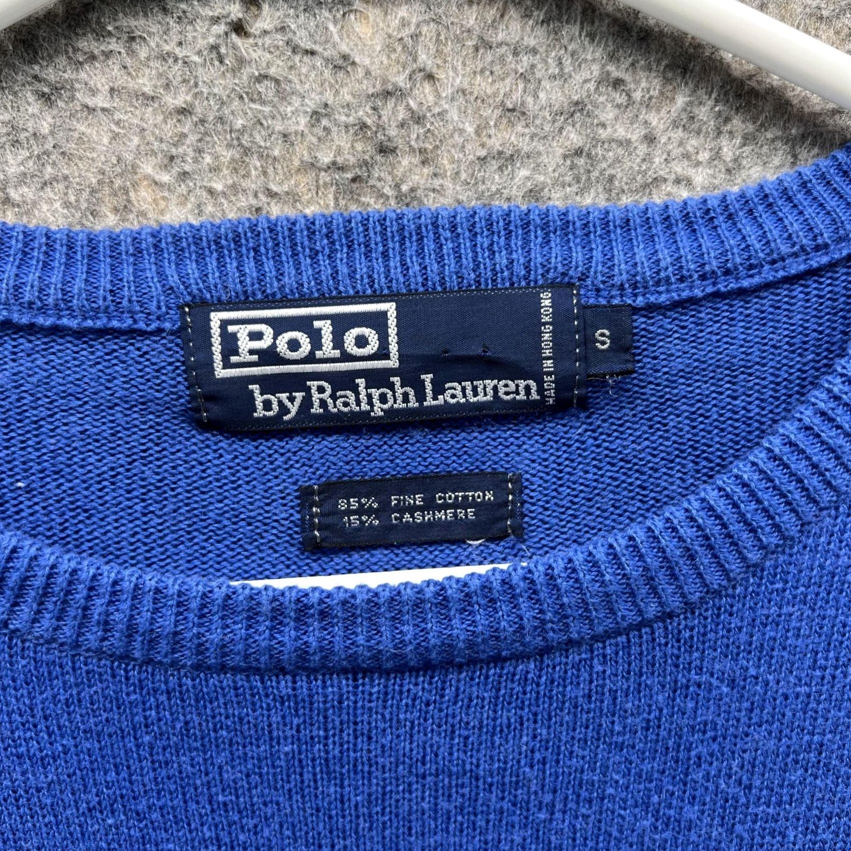 Polo Ralph Lauren Polo Ralph Lauren Sweater Men Small Blue Cashmere Cotton Crew Neck Pullover All Seasons Logo Vintage: No Mens Size US S / EU 44-46 / 1 - 2 Thumbnail