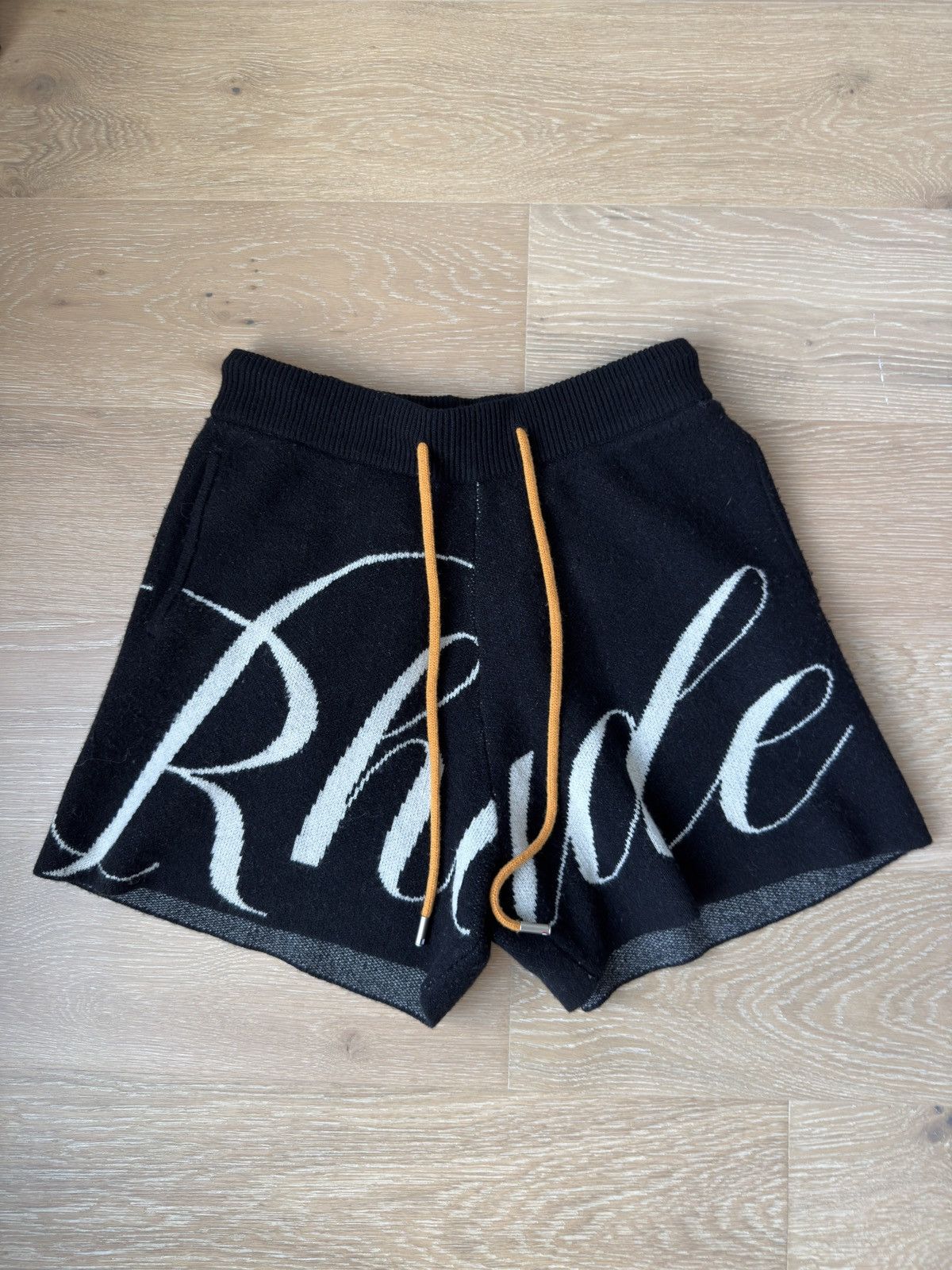 Rhude Rhude Script Knit Logo Shorts Size US 32 / EU 48 - 1 Thumbnail