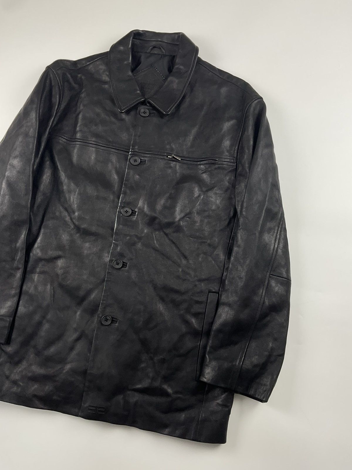 Balenciaga Vintage Balenciaga Leather Jacket Size US L / EU 52-54 / 3 - 5 Thumbnail