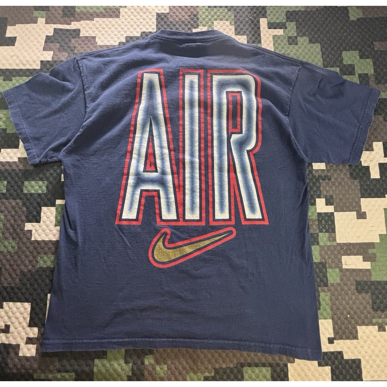 Nike Vintage 90s Nike Air Shirt Men L Rare Center Swoosh Size US L / EU 52-54 / 3 - 4 Thumbnail