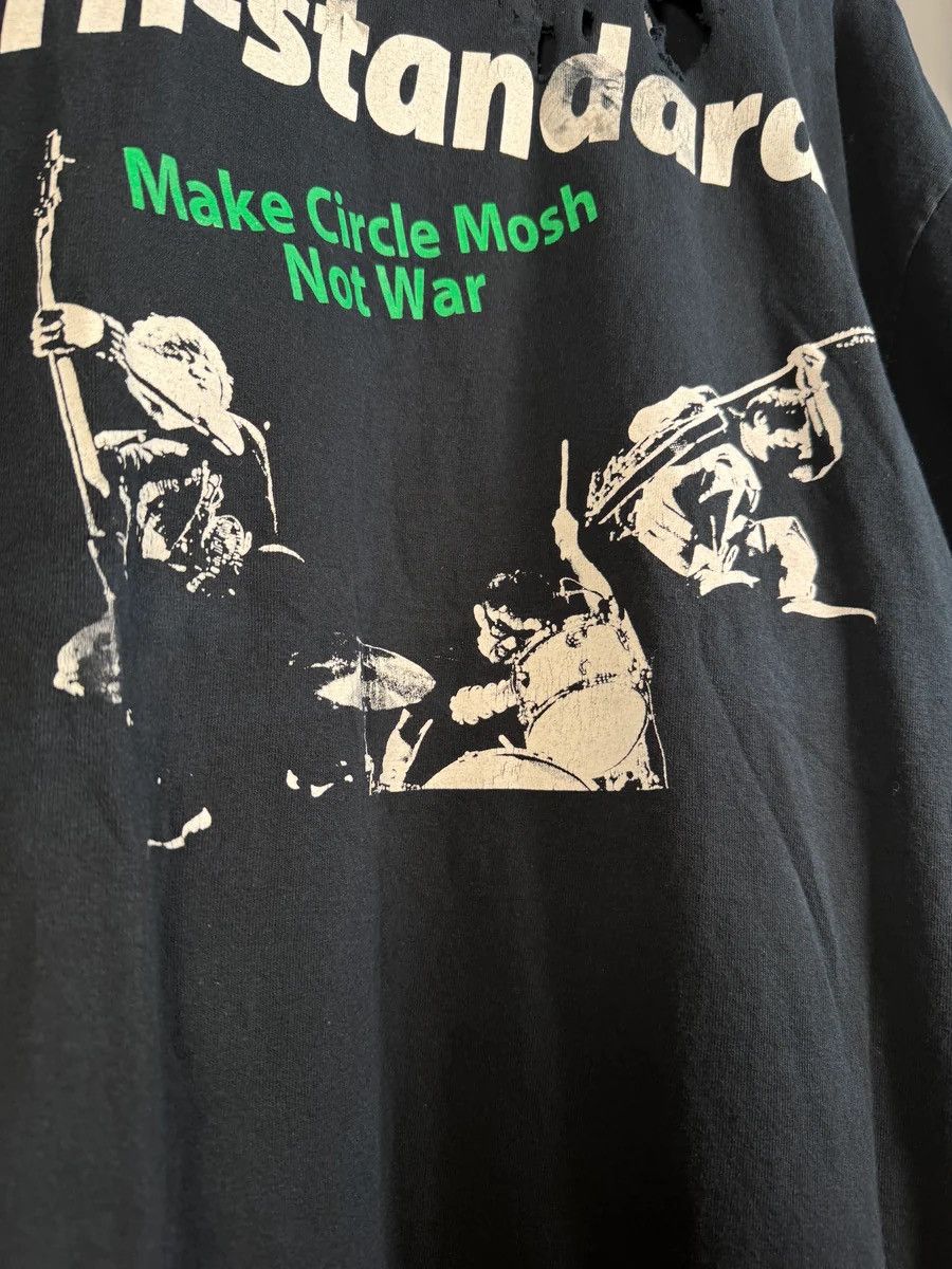 Vintage 🚭VINTAGE GRAIL🚭THRASHED JAPAN HARDCORE "CIRCLE/WAR" TEE Size US XL / EU 56 / 4 - 6 Thumbnail