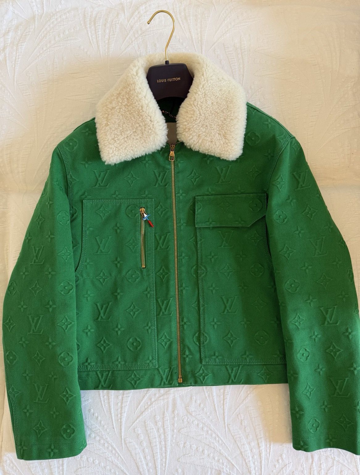 Louis Vuitton Louis Vuitton Monogram Jacket Green (Virgil Abloh) Full Set Size US S / EU 44-46 / 1 - 1 Thumbnail