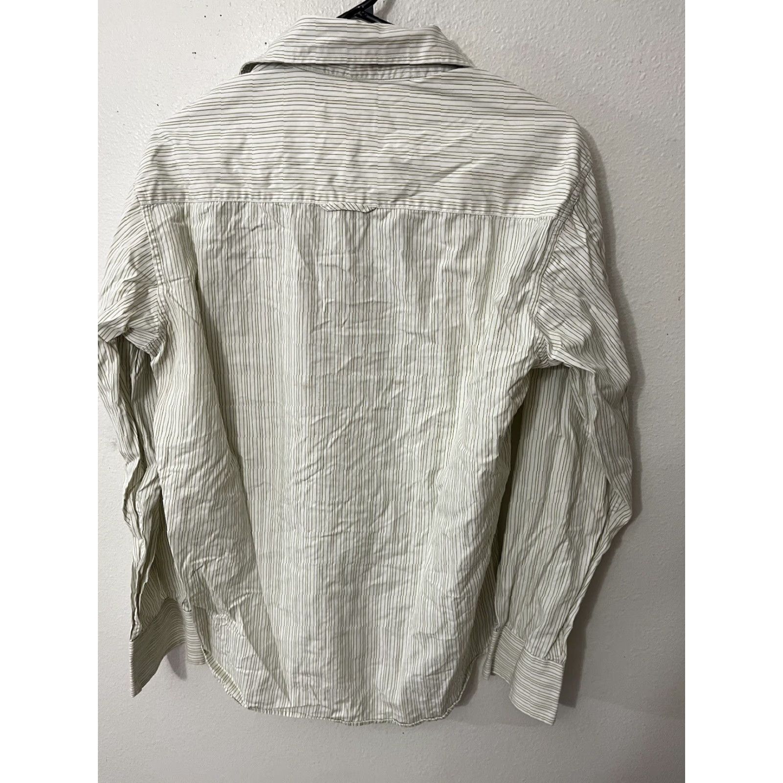 Dockers DOCKERS Men's Button-Up Long Sleeve Striped Shirt Classic Fit Size 16M White Casual Business Size US L / EU 52-54 / 3 - 3 Thumbnail