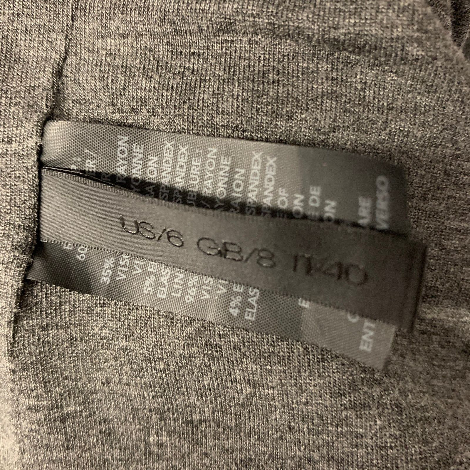 Donna Karan DONNA KARAN Grey Silver Sequin Polyester Viscose Jacket Size M / US 6-8 / IT 42-44 - 7 Thumbnail