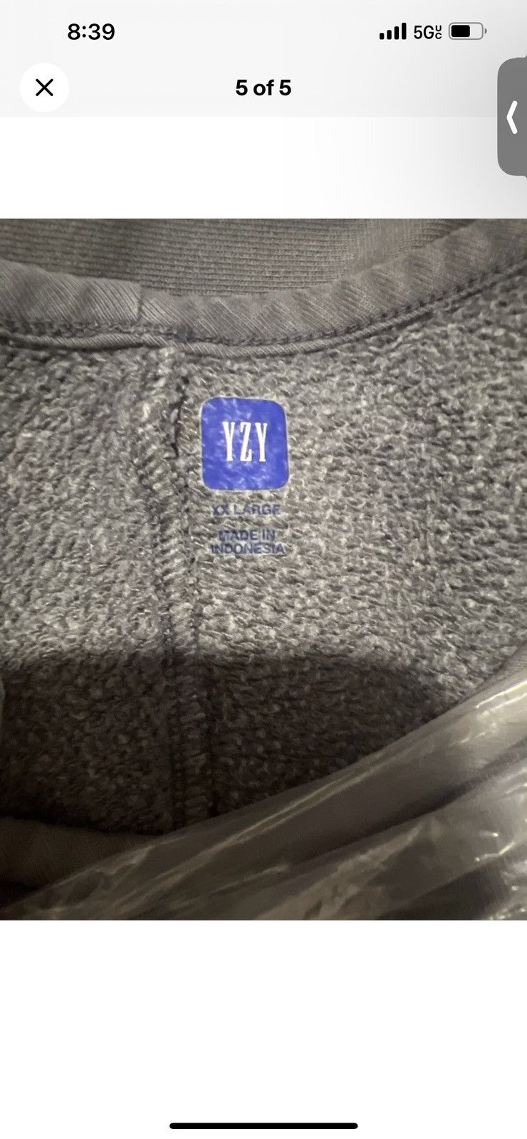 Yeezy Gap × Yeezy Season Yeezy Gap Yoke Tee Blue Stone Size 2XL Size US XXL / EU 58 / 5 - 5 Thumbnail