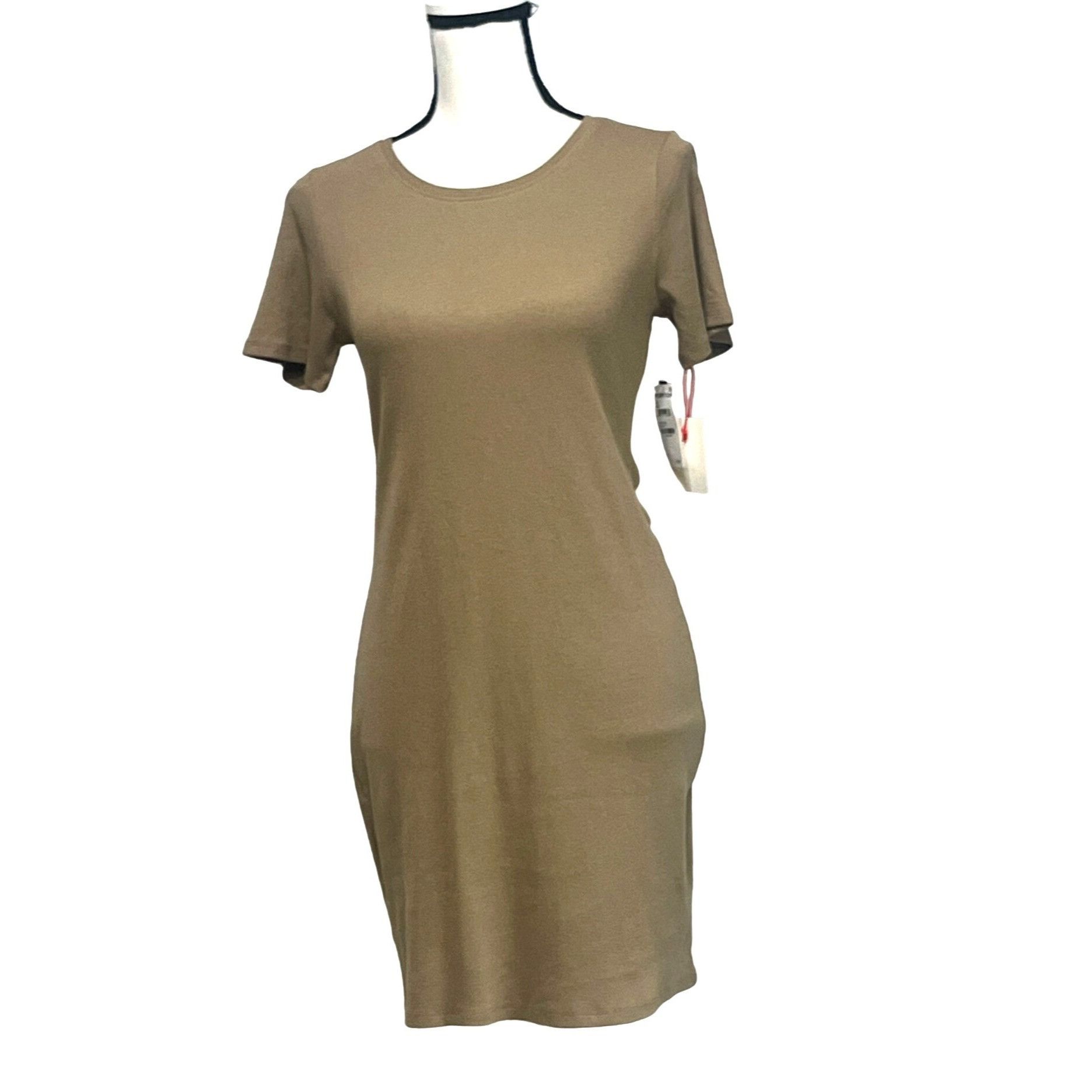 Other Open Edit Ribbed Bodycon Dress, Tan Lead, Sz. M Size M / US 6-8 / IT 42-44 - 3 Thumbnail