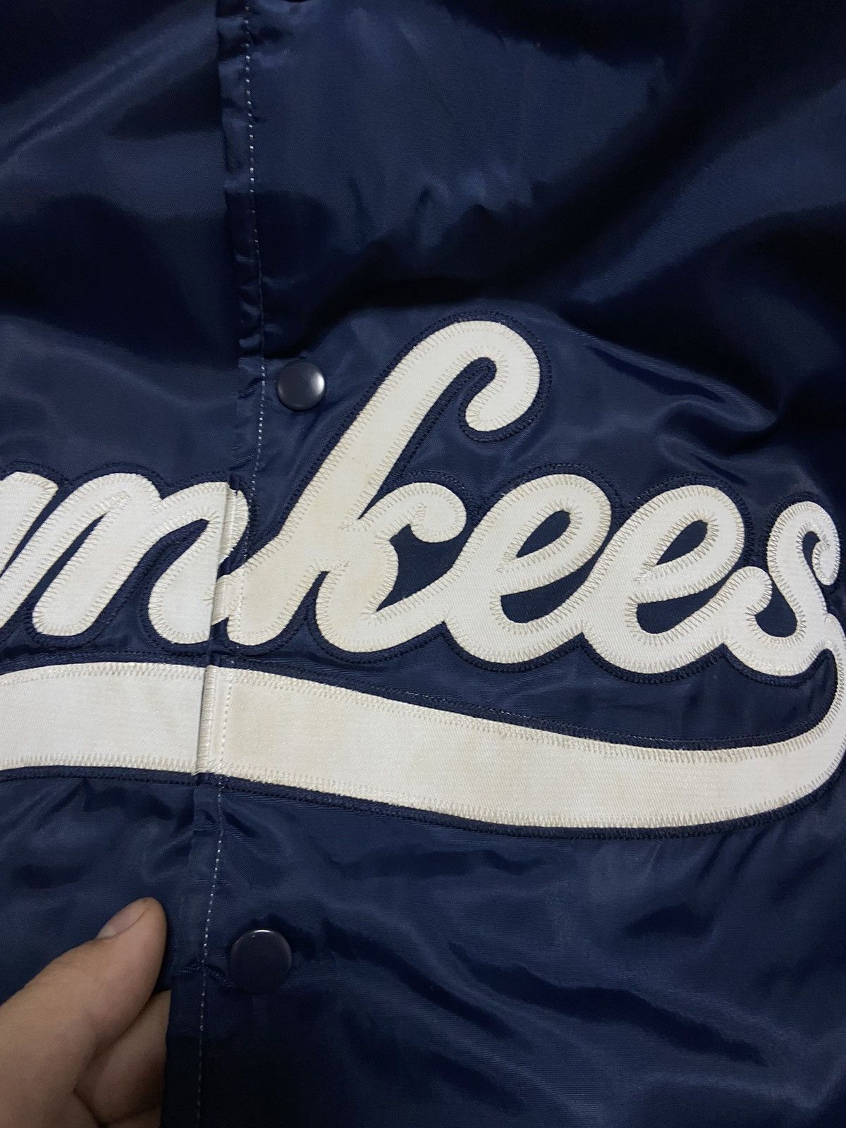 New York Yankees × Vintage New York Yankees Bomber Jacket Vintage Big Logo Baseball Size US XXL / EU 58 / 5 - 12 Thumbnail