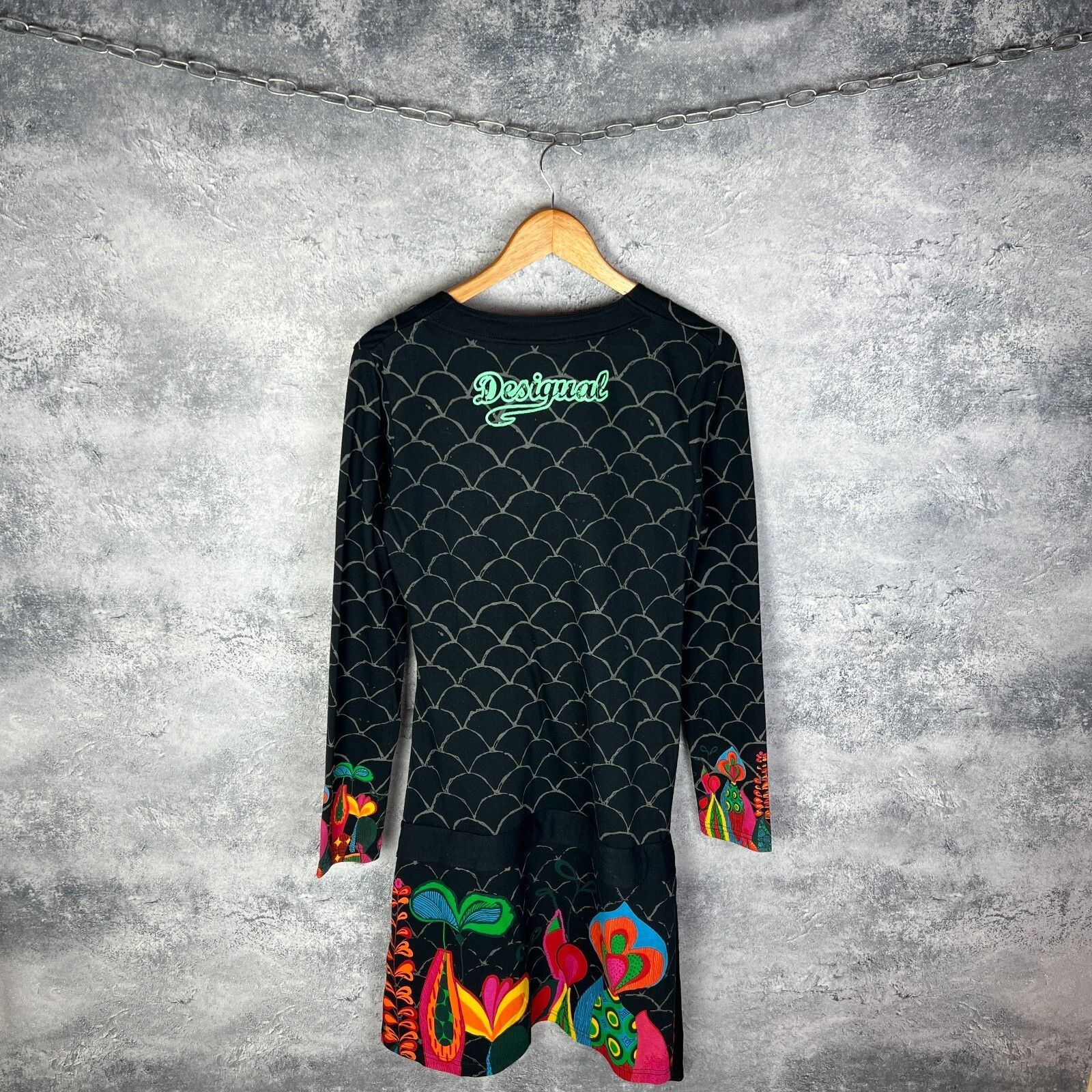 Desigual Desigual Dress Women's Size XL Multicolor Long Sleeve` Size XL / US 12-14 / IT 48-50 - 8 Thumbnail