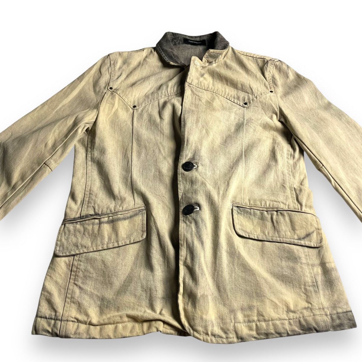 In The Attic 🇯🇵 IN THE ATTIC HOMME WASHED DENIM JACKET Size US M / EU 48-50 / 2 - 5 Thumbnail