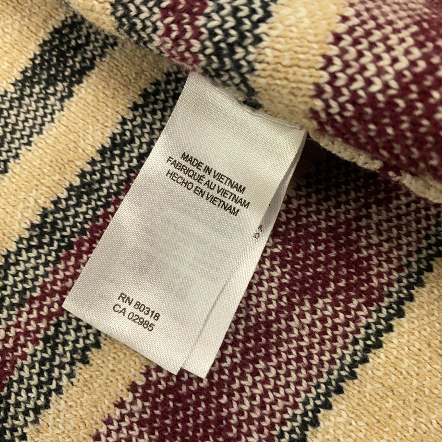 Lucky Brand Lucky Brand Aztec Cardigan Sweater Womens Medium Beige Open Front Geometric Western Size M / US 6-8 / IT 42-44 - 5 Thumbnail