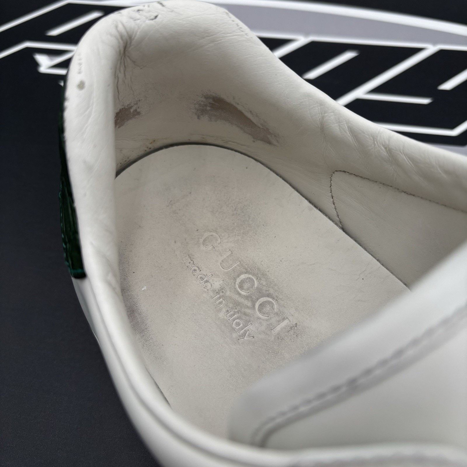 Gucci Gucci Ace Web ' White, Red, Green ' | GOOD CONDITION! Size US 10 / EU 43 - 7 Thumbnail