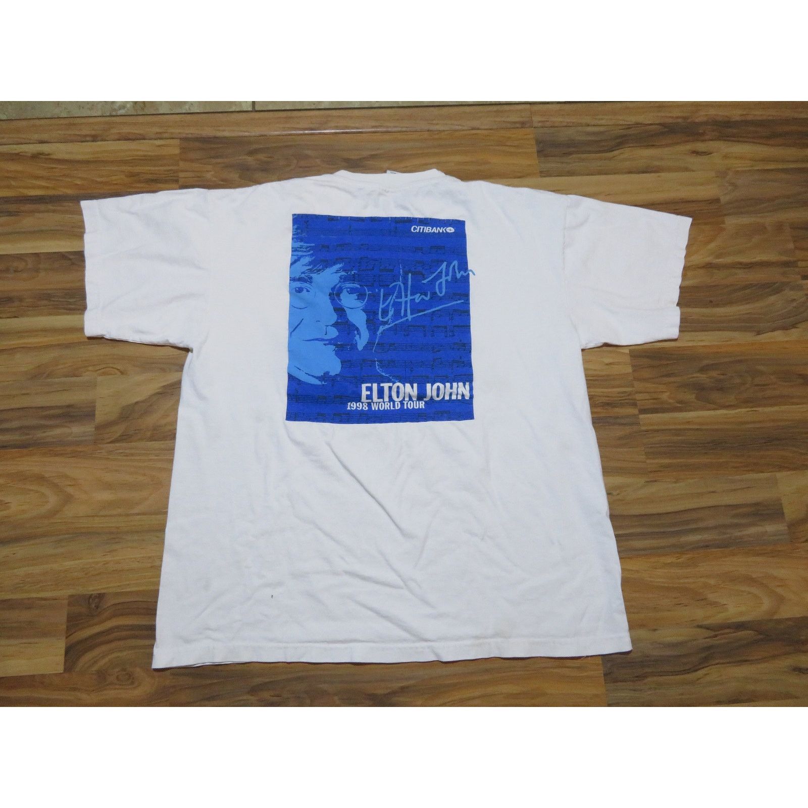 Other Elton John 1998 World Tour T-shirt White Sz XL Double sided Size US XL / EU 56 / 4 - 1 Thumbnail