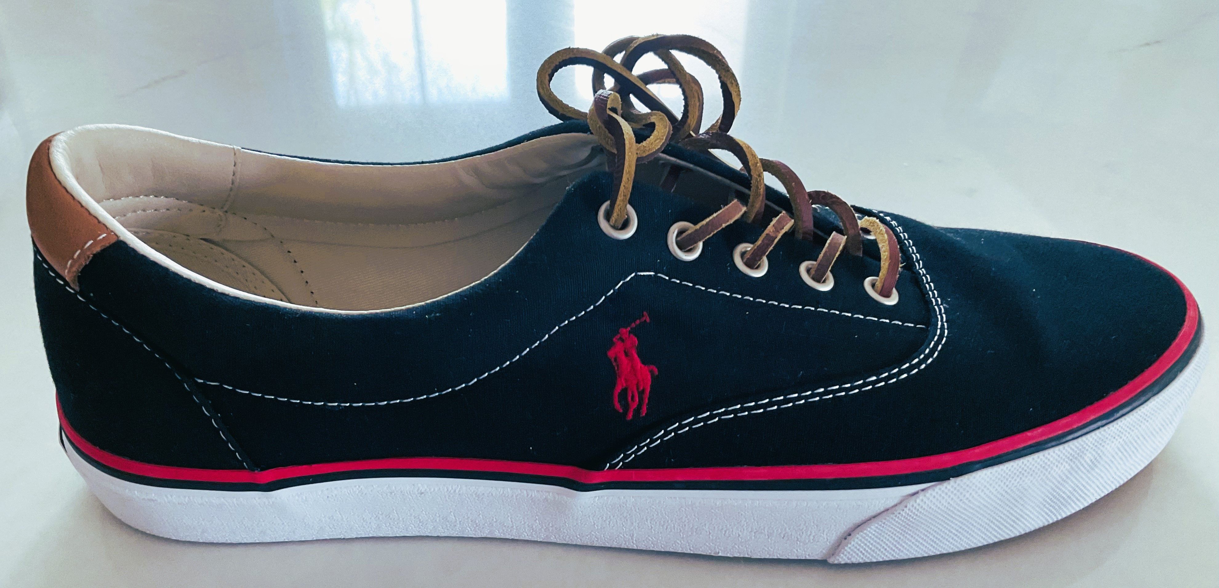 Polo Ralph Lauren Polo Ralph Lauren Keaton Canvas Pony Black Sneakers Size US 13 / EU 46 - 1 Thumbnail