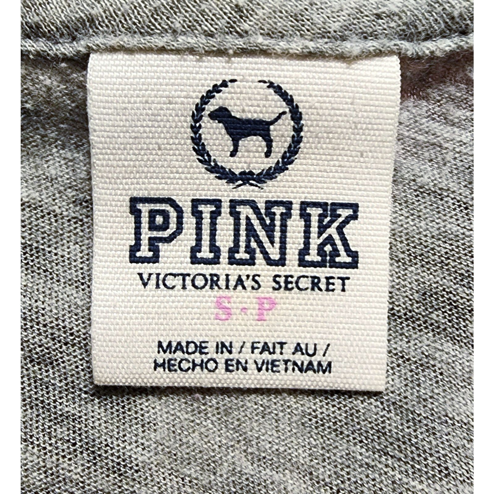 Victoria's Secret Victoria’s Secret PINK Logo "Love Pink 89" gray size S/P Size S / US 4 / IT 40 - 3 Thumbnail