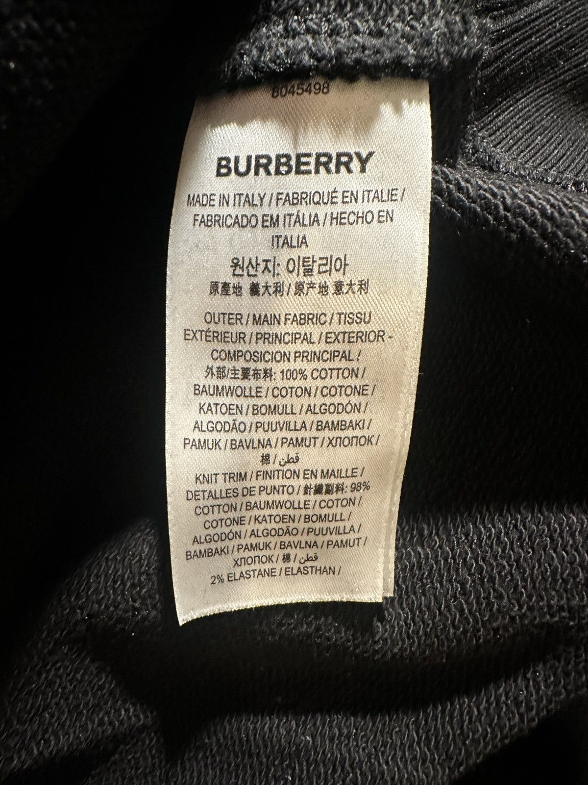 Burberry Burberry “B” Chenille & Star Patch Sweatshirt Black M Size US M / EU 48-50 / 2 - 8 Thumbnail