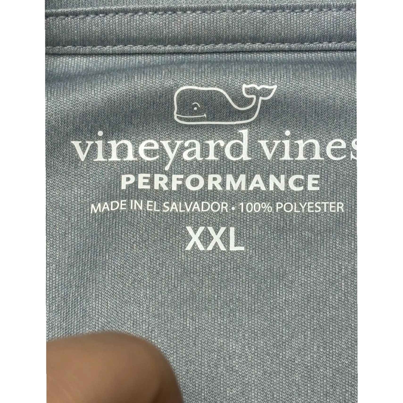 Vineyard Vines Vineyard Vines Performance Mens 2XL Gray Quarter Zip Pullover Shirt Golf Active Size US XXL / EU 58 / 5 - 2 Thumbnail