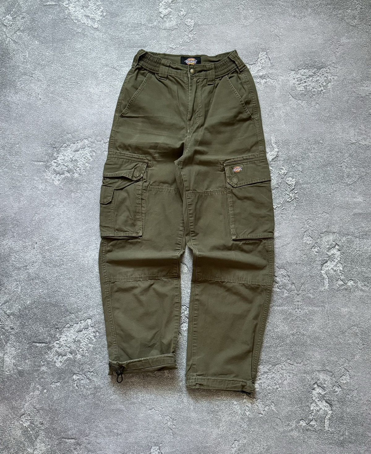 Dickies × Vintage Dickies w24 cargo khaki Wmns pant joggers trouser chino Size 24" / US 00 / IT 34 - 8 Thumbnail