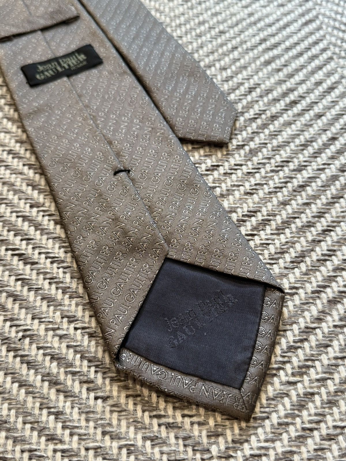 Jean Paul Gaultier JEAN PAUL GAULTIER LOGO TIE Size ONE SIZE - 4 Thumbnail