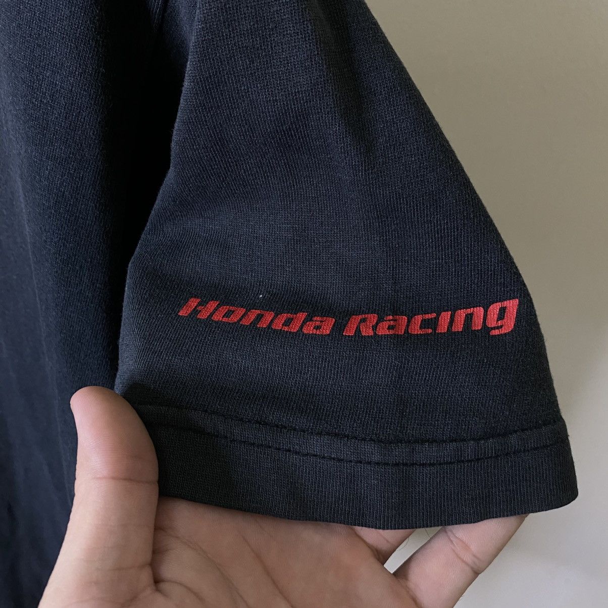 Honda Vintage 2000s Honda Racing Faded Black Tee Size US M / EU 48-50 / 2 - 8 Thumbnail