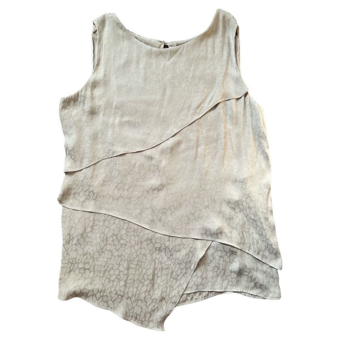 Calvin Klein Calvin Klein Beige Sleeveless Layered Top, XS Size XS / US 0-2 / IT 36-38 - 2 Thumbnail