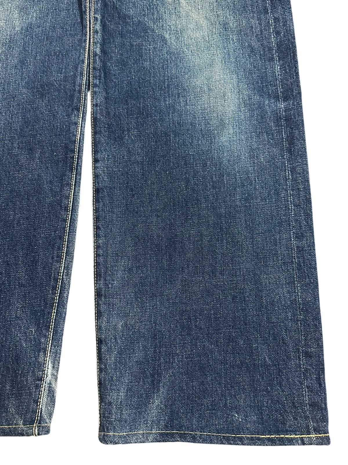 Evisu Vintage 80s Usa Evis Selvedge Faded Wash Style Baggy Jeans Size US 30 / EU 46 - 9 Thumbnail