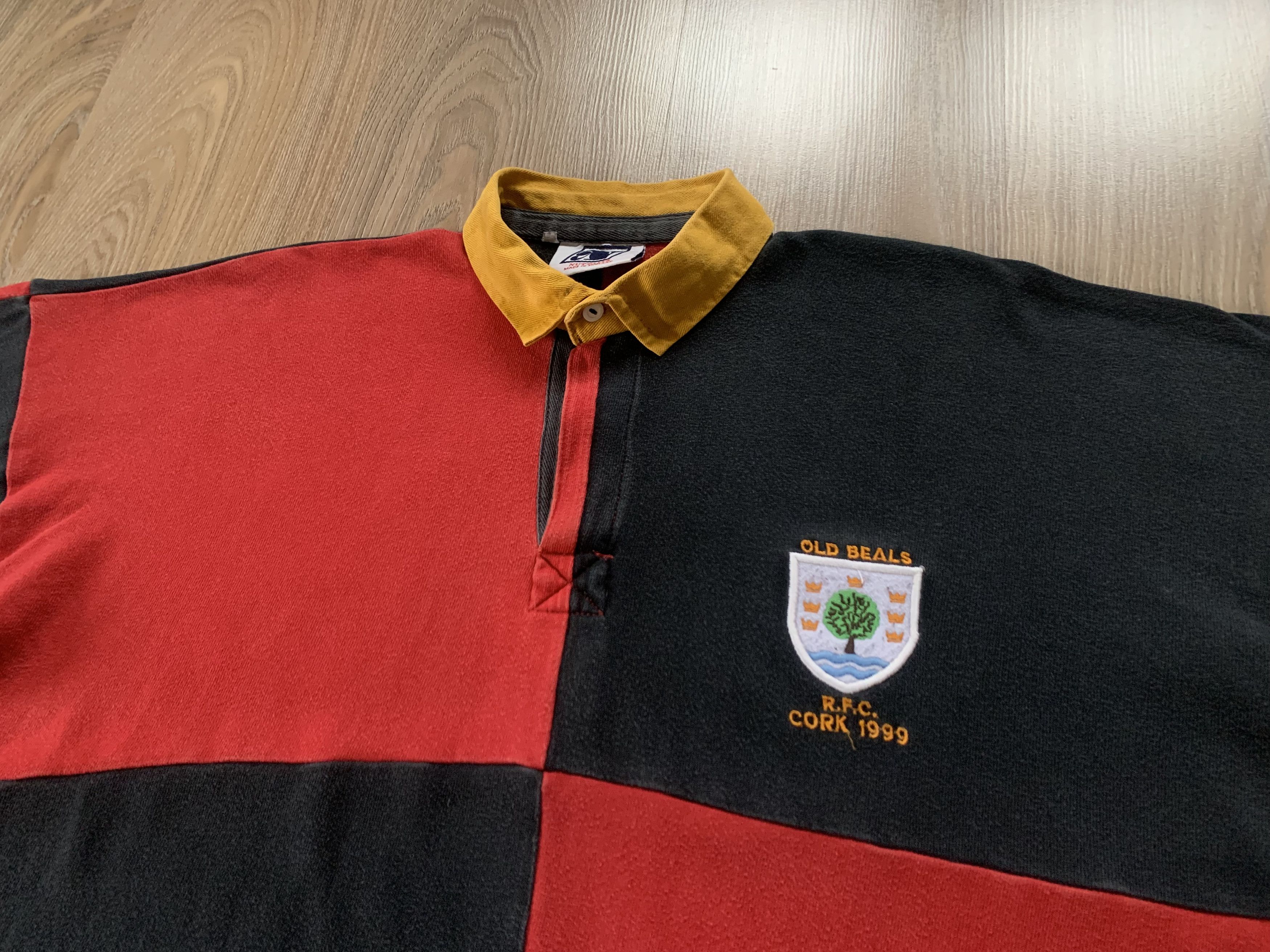 Other Rare Nuttalls Old Beals 1999 Long Sleeve Rugby Polo Shirt Size US L / EU 52-54 / 3 - 3 Thumbnail