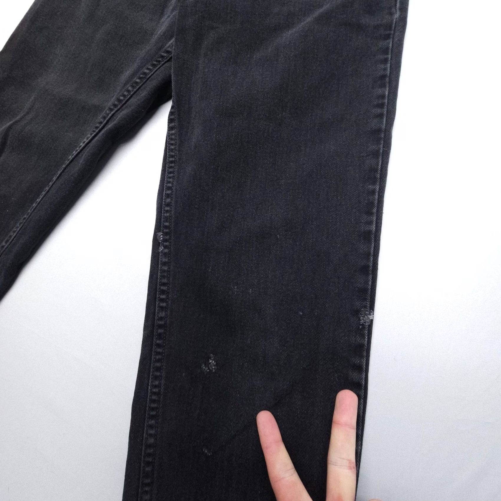 Levi's VINTAGE Levi's 550 Jeans Womens 26 x 29" Black High Rise 90s Y2K Relaxed Tapered Denim 5-Pocket Mens Womens Size 26" / US 2 / IT 38 - 5 Thumbnail