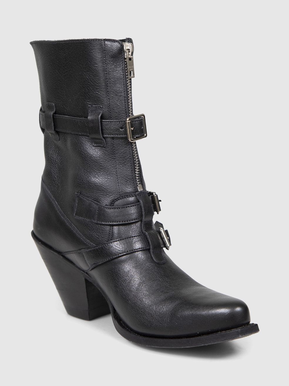 Celine Black Leather Pointed Toe Berlin Boots Size US 7 / IT 37 - 1 Thumbnail