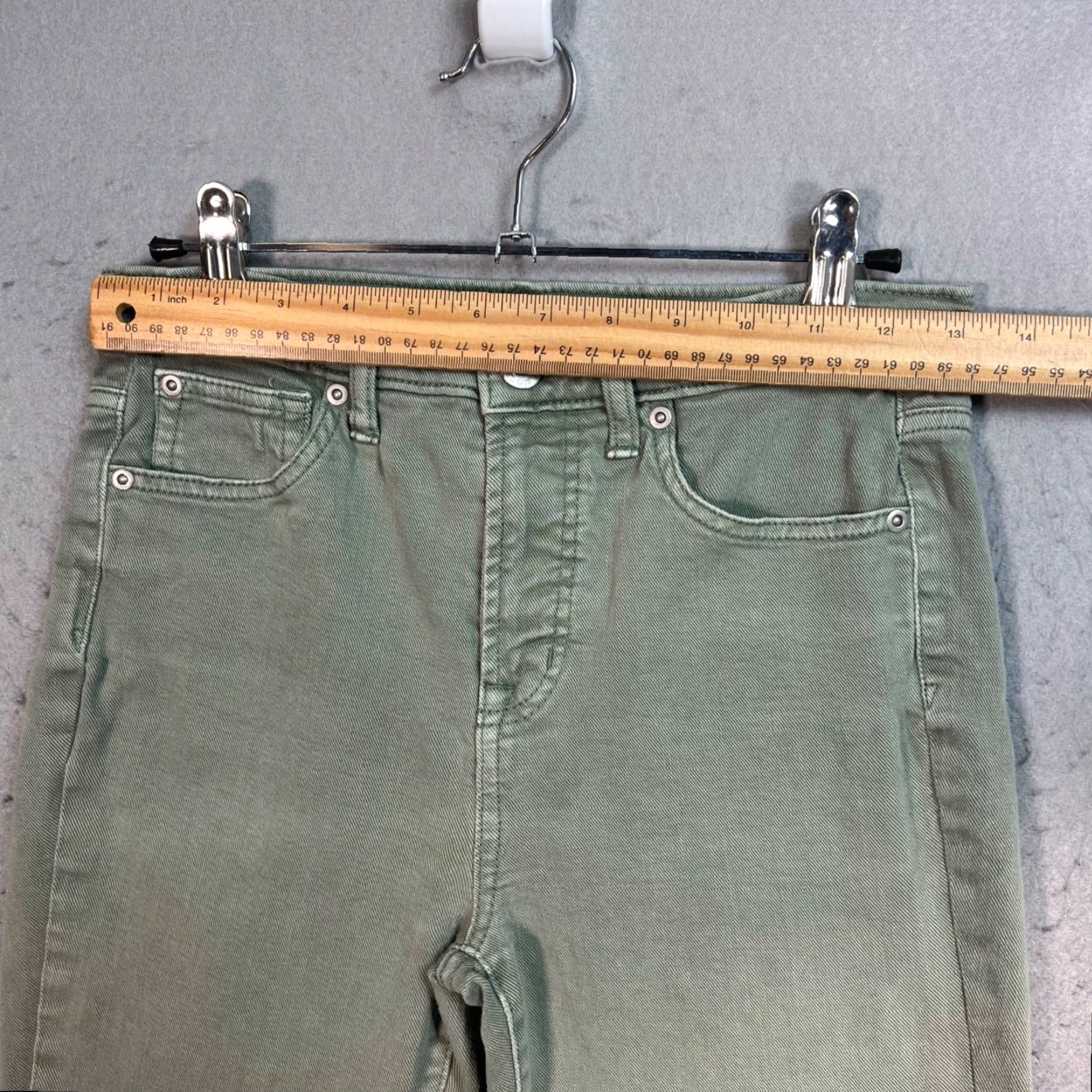 Gap Gap Jeans Skinny Olive Green Womens Size 25 Stretch Cotton Denim 5-Pocket Design Size 42" / US 20 - 5 Thumbnail