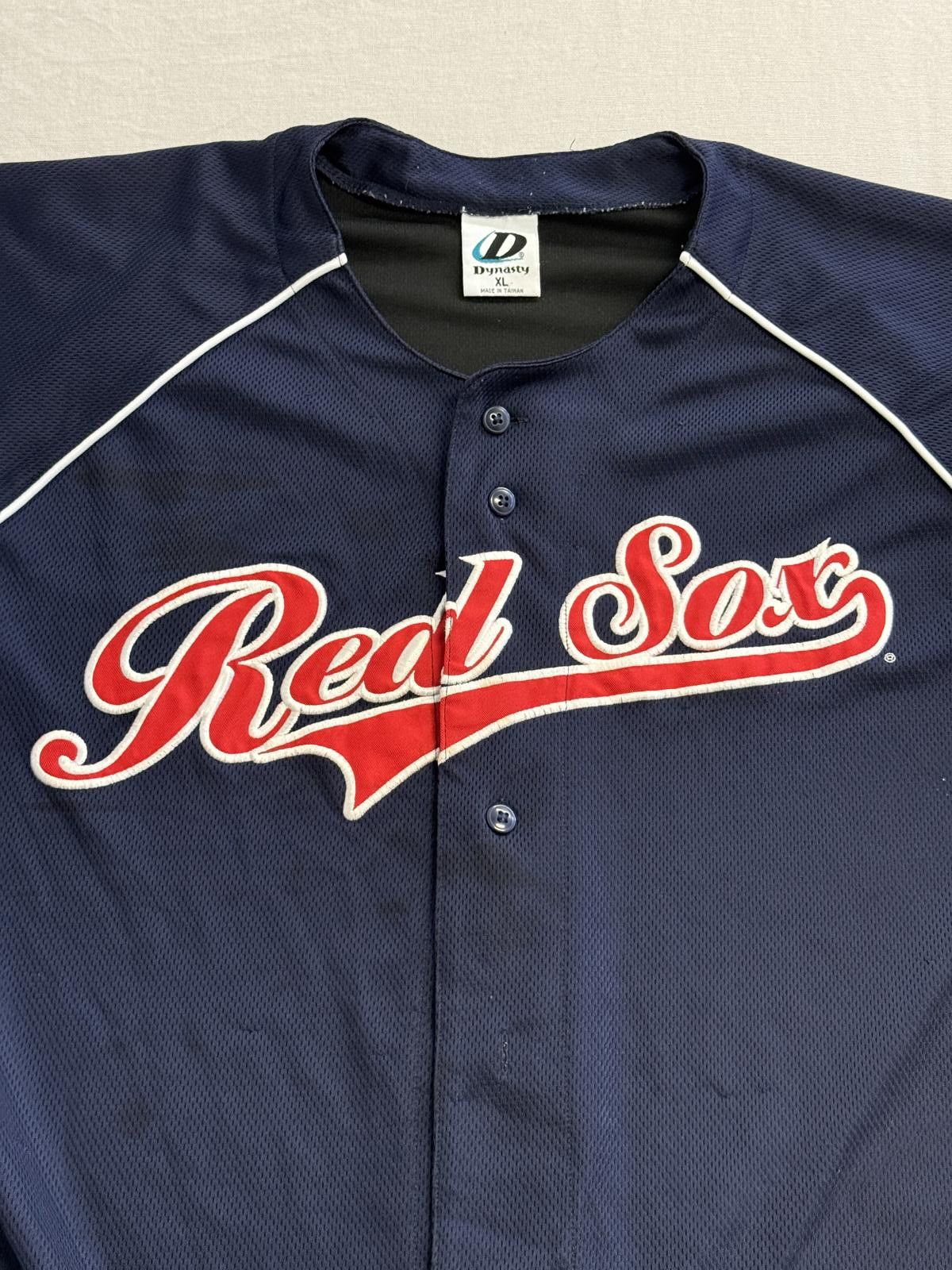 Designer VTG Red Sox Jersey Navy Blue Dynasty 90s XL Size US XL / EU 56 / 4 - 3 Thumbnail