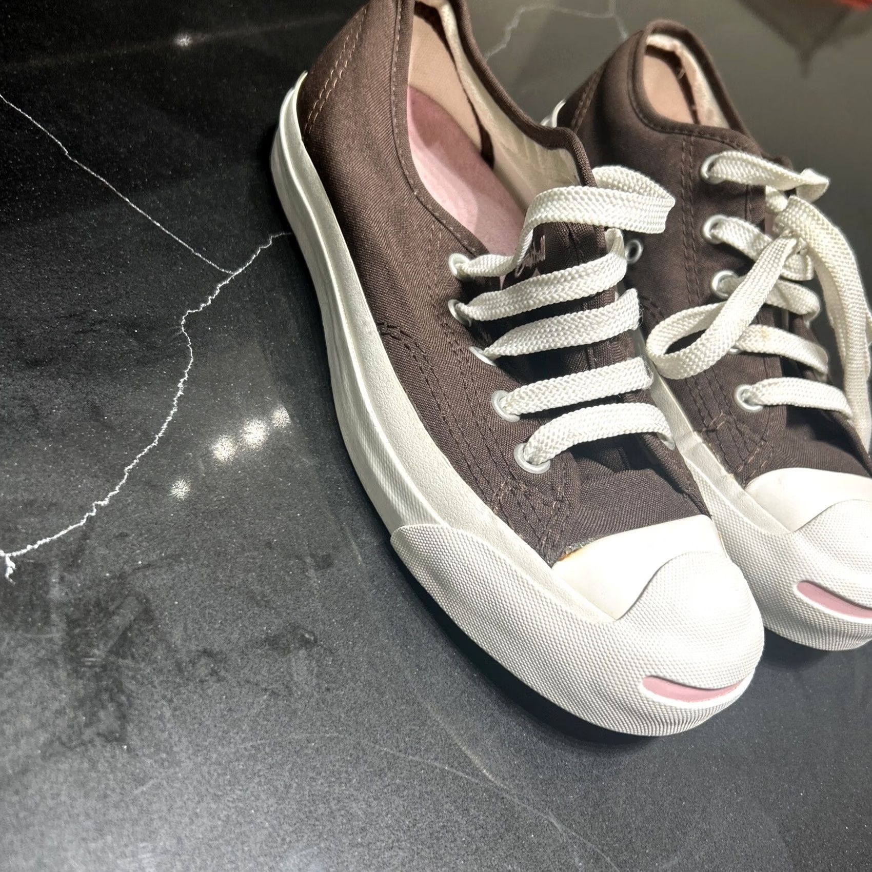Vintage VINTAGE Brown Women's Chuck Purcell Canvas Sneakers Size 5 Sneaker Womens Shoes Canvas Brown 5 Size US 5 / IT 35 - 2 Thumbnail