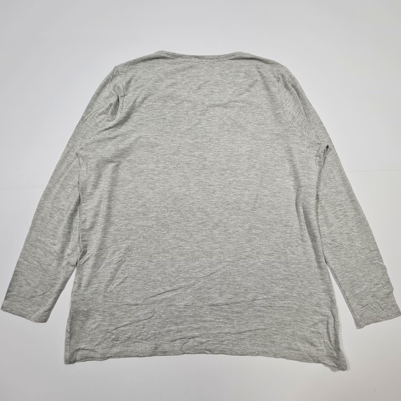 CO Betty & CO Womens T Shirt Grey XL Long Sleeve Round Neck Pullover Casual Travel Regular Fit 96% Visco​se 4% Elastane Machine Washable Size XL / US 12-14 / IT 48-50 - 6 Thumbnail