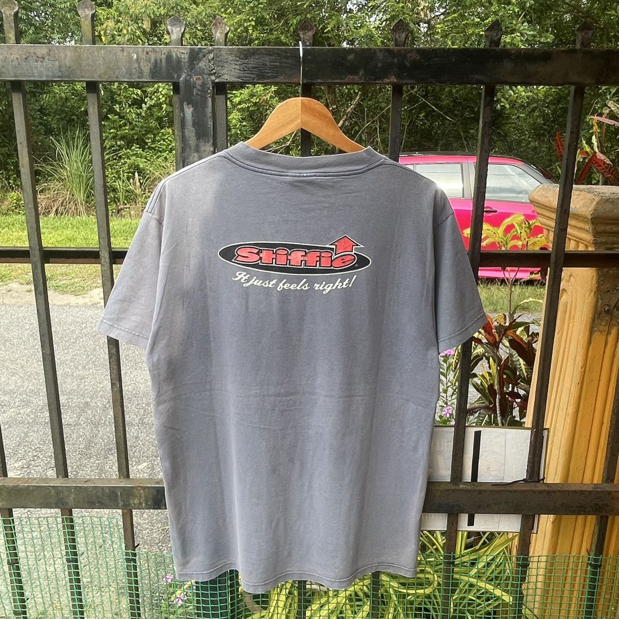 Welcome Skateboards 🔥Vintage 90s Stiffies Double Mirror Print Skateboard Tee Size US L / EU 52-54 / 3 - 2 Thumbnail