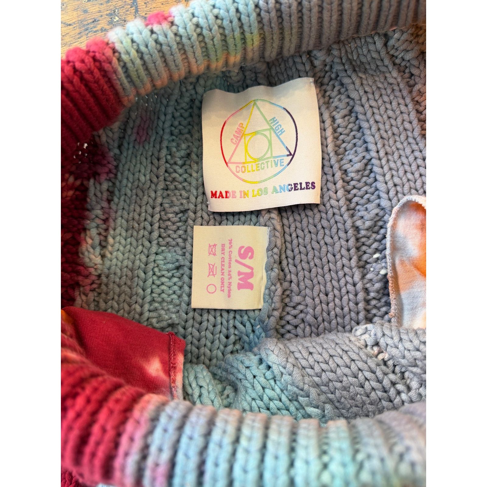 Camp High Camp High Tie-Dye Cable Knit Pants Size US 30 / EU 46 - 3 Thumbnail