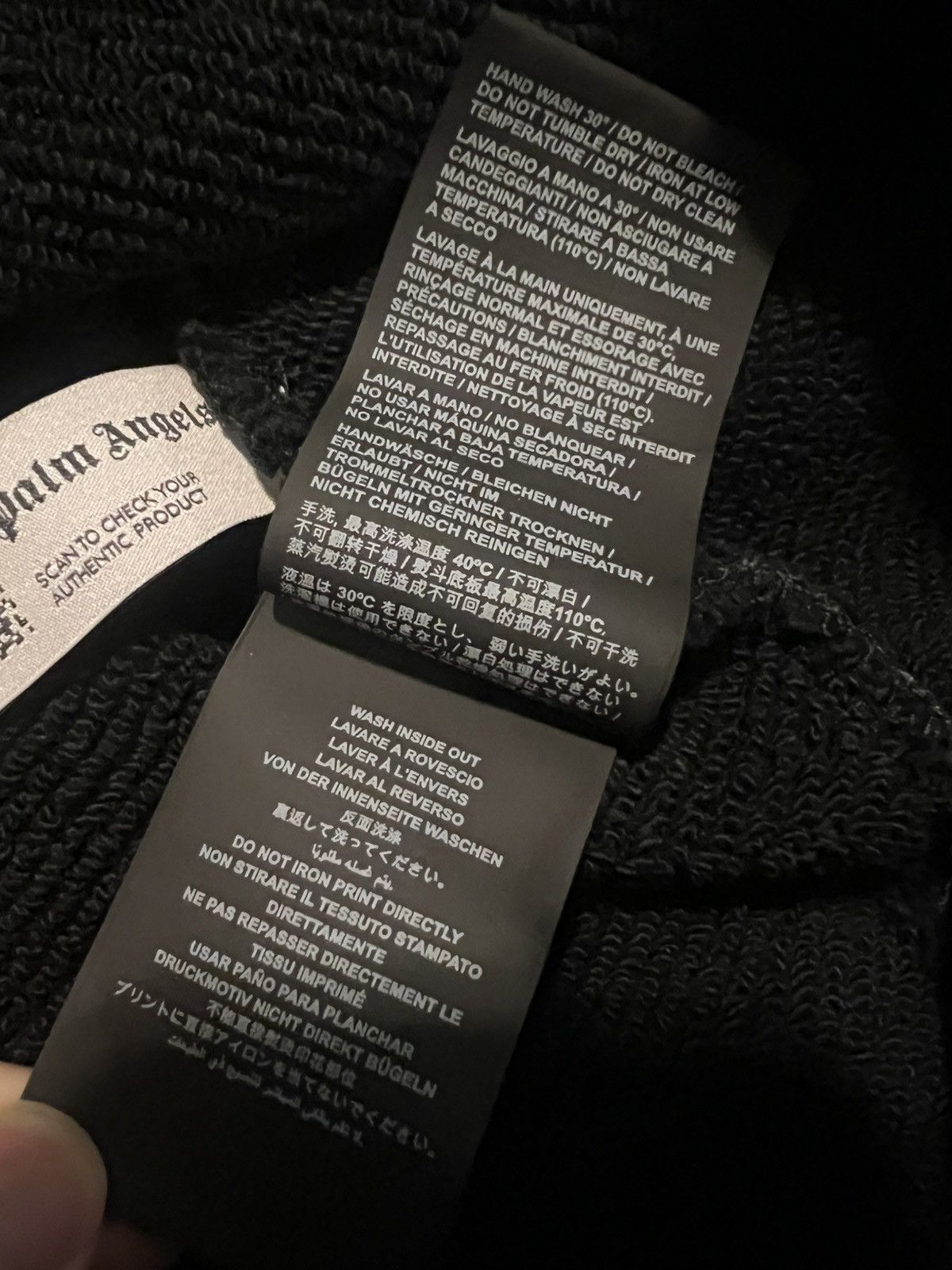 Palm Angels Palm Angels Black Curved Hoodie Size US M / EU 48-50 / 2 - 5 Thumbnail