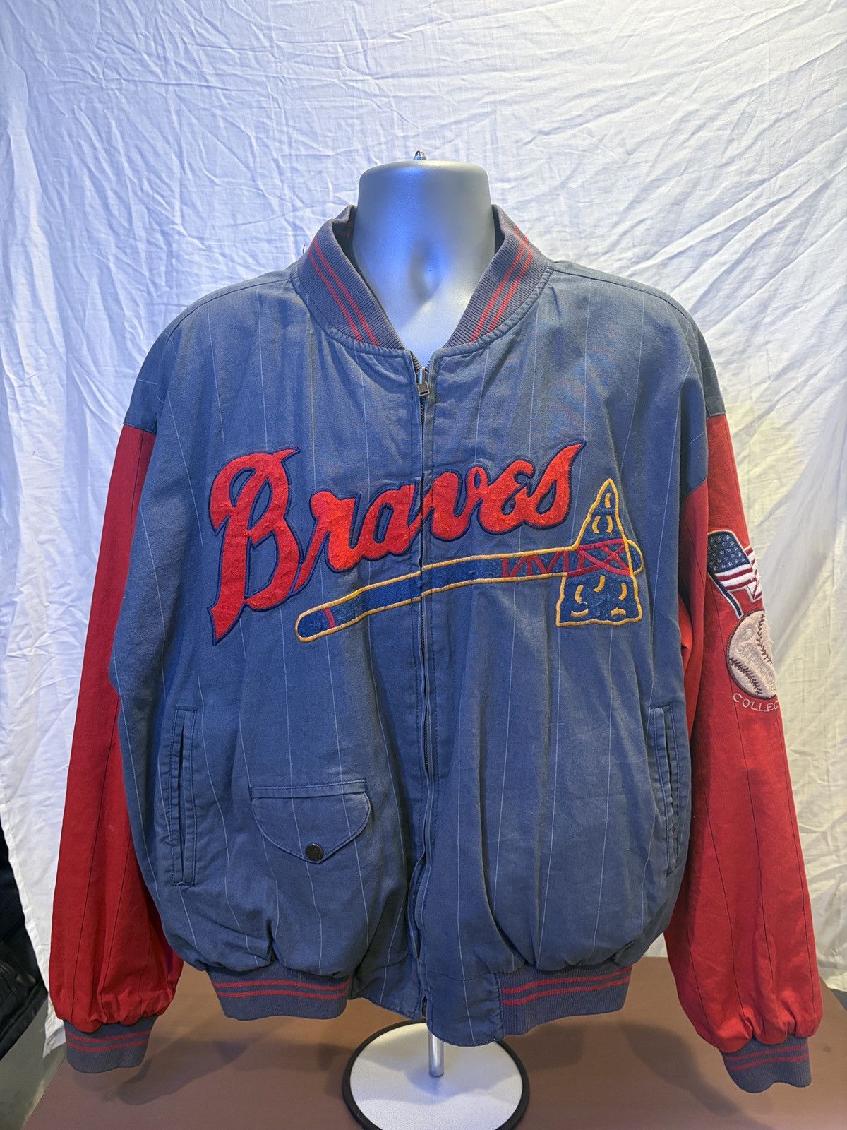 Mirage 1991 Atlanta Braves Bomber Jacket Size US L / EU 52-54 / 3 - 1 Thumbnail