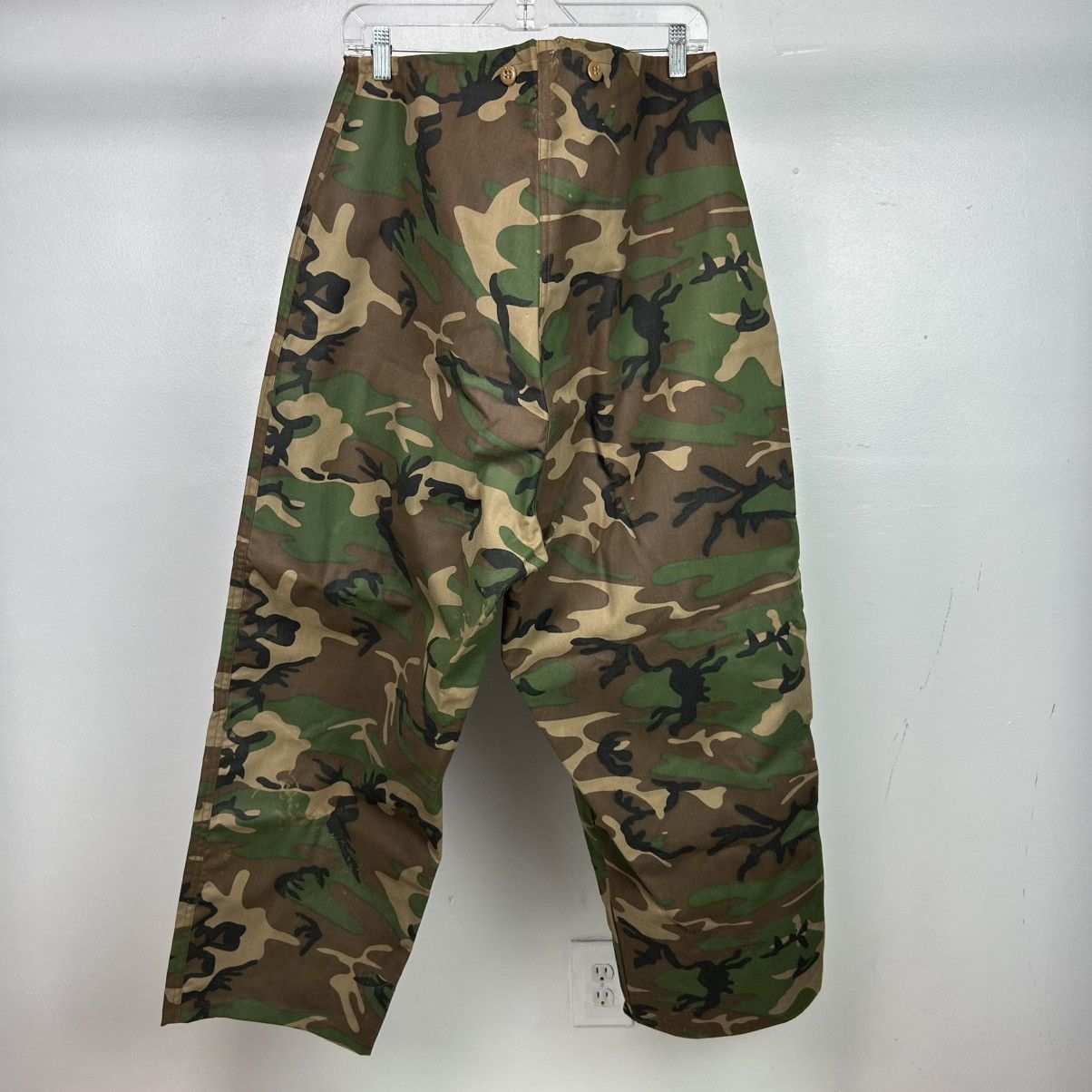 Vintage IDEAL CAMOUFLAGE RUBBERIZED COATED HUNTING PANTS SZ L Size US 38 / EU 54 - 2 Thumbnail