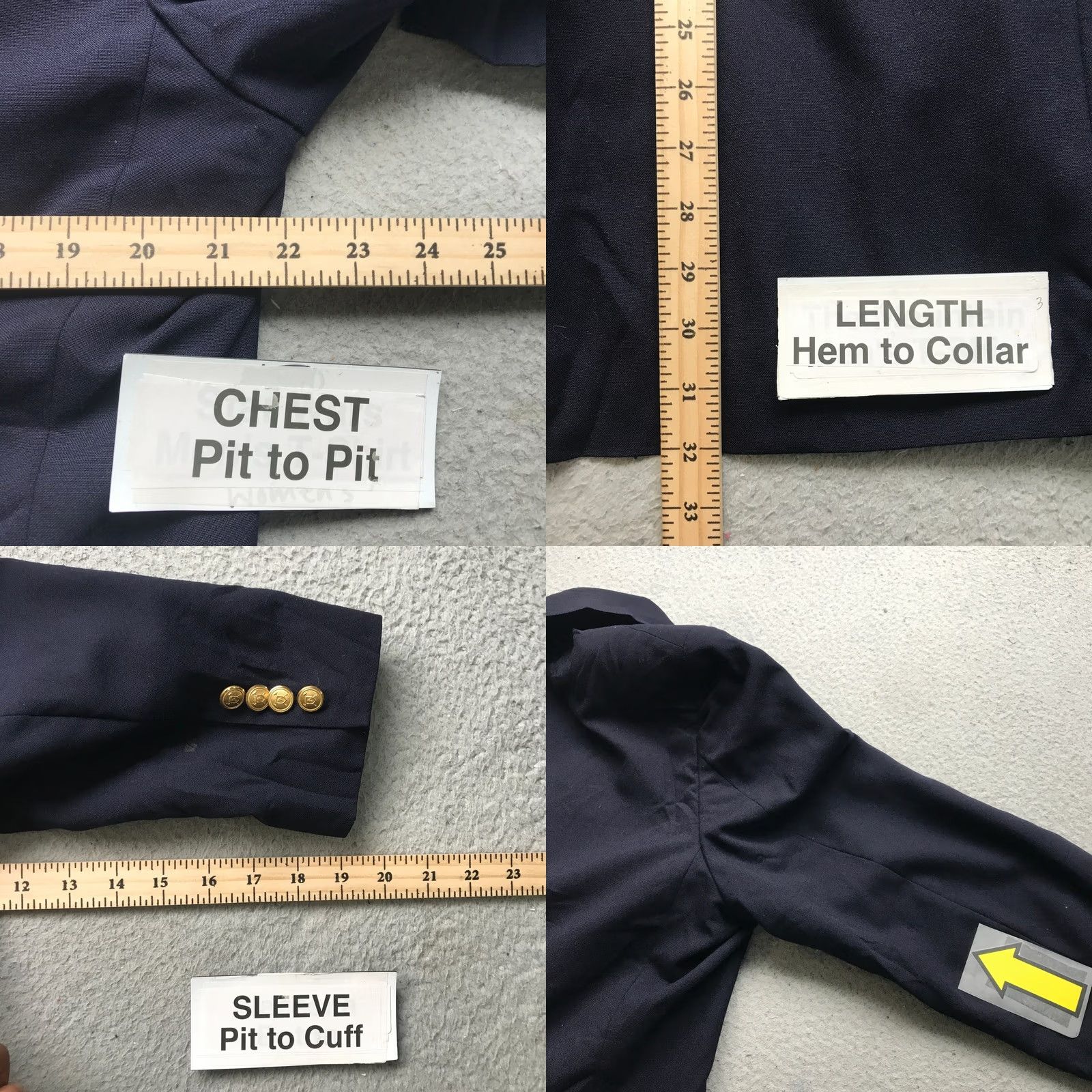 Ralph Lauren VINTAGE Ralph Lauren Polo University Coat Blazer Wool Navy Men L 44 in Solid Notch Lapel Button Pockets Lined 90s Preppy Cadet Formal Mens Size US L / EU 52-54 / 3 - 9 Thumbnail