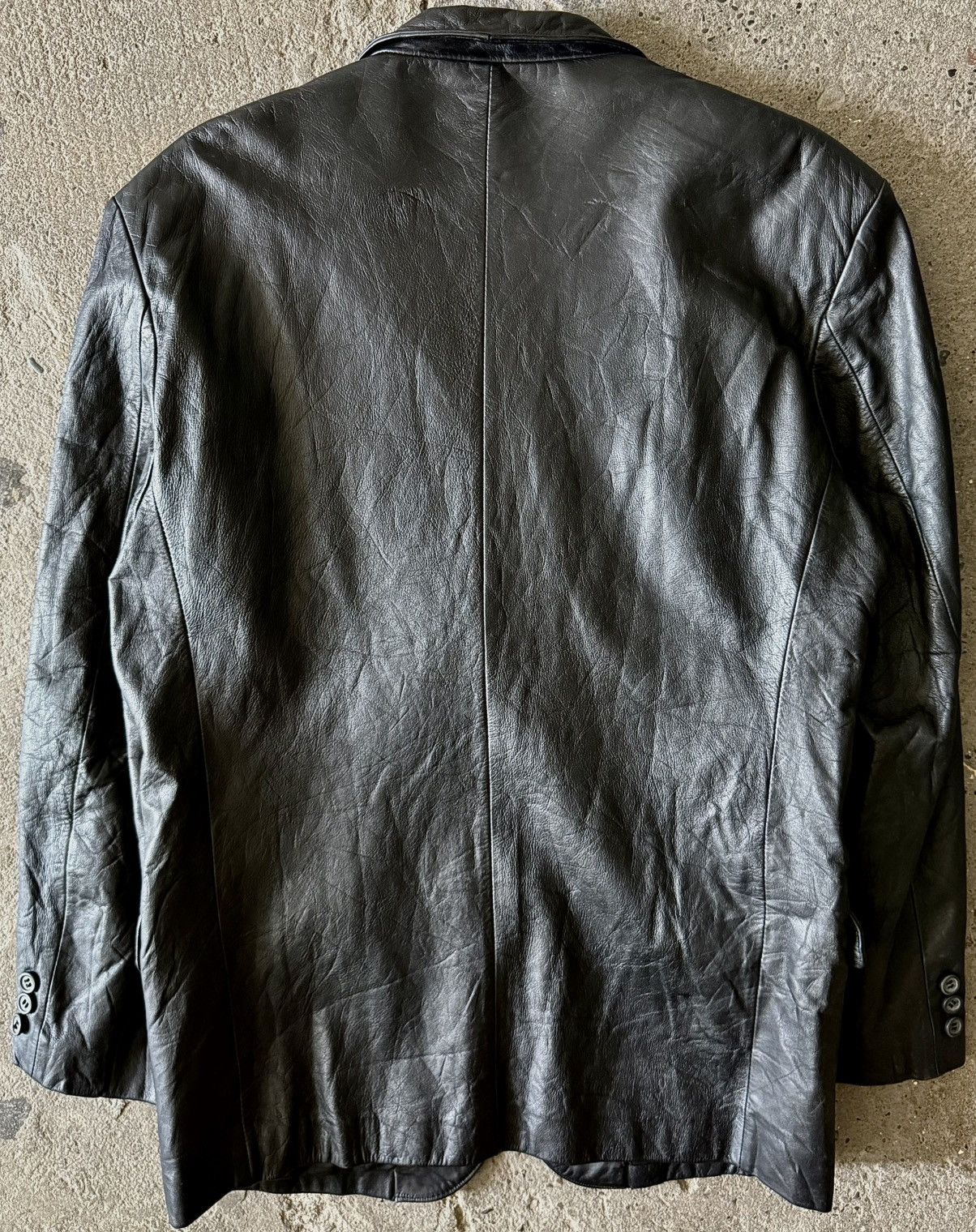 Gucci Gucci - Tom Ford - Leather Blazer Size US M / EU 48-50 / 2 - 13 Thumbnail
