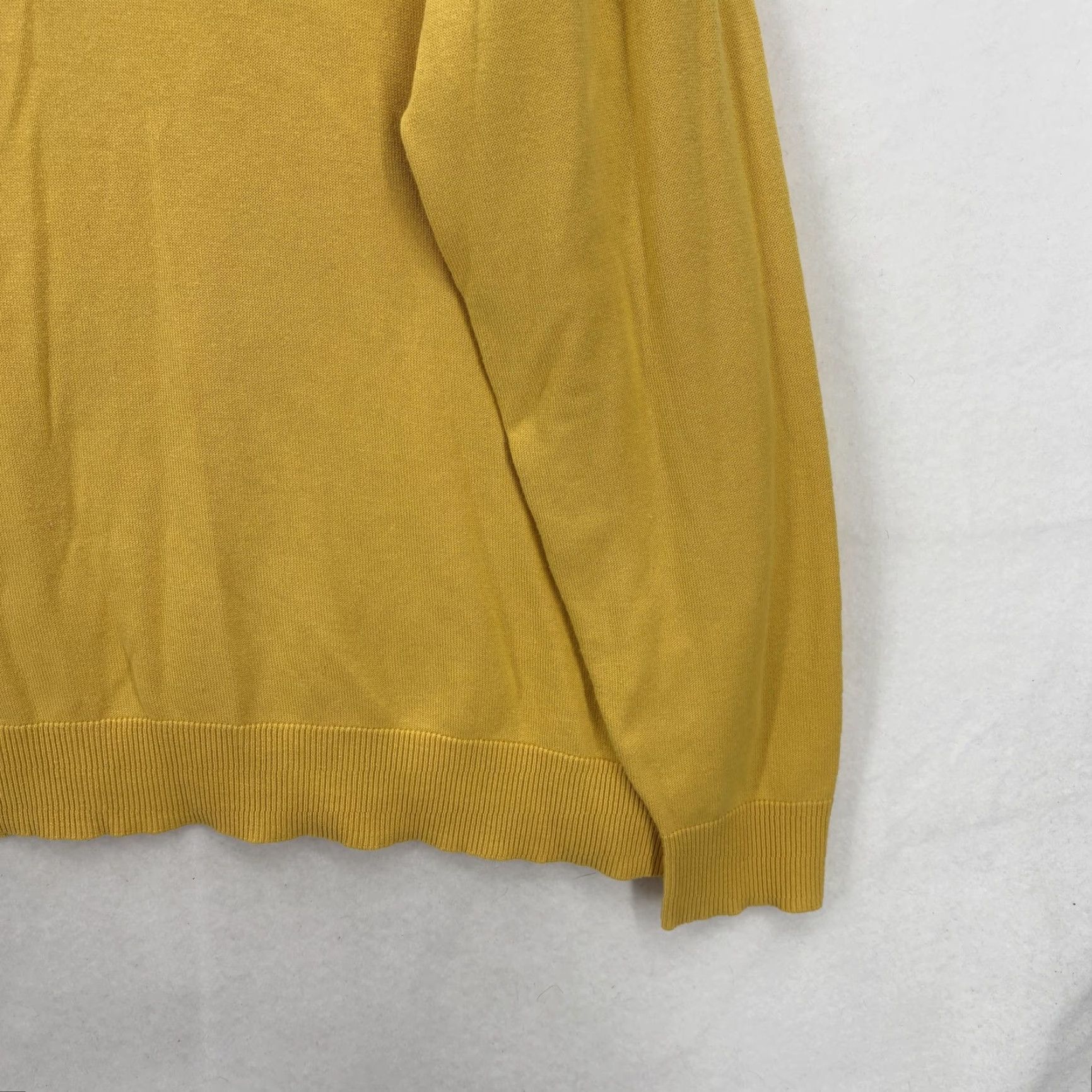 Vineyard Vines Vineyard Vines Sweater Mens 2XLT Yellow Cotton Cashmere 1/4 Zip Mock Neck Knit Shirt Mens Size US XXL / EU 58 / 5 - 3 Thumbnail
