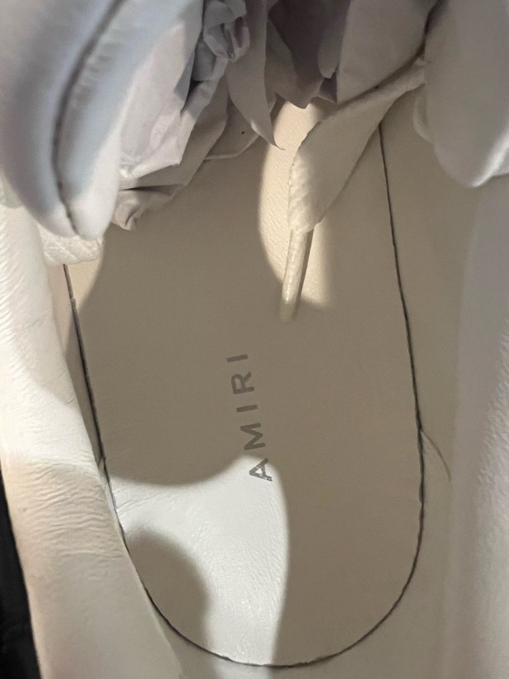 Amiri AMIRI Stadium Low Sneakers White Black Leather Size 42 NIB Size US 9 / EU 42 - 5 Thumbnail