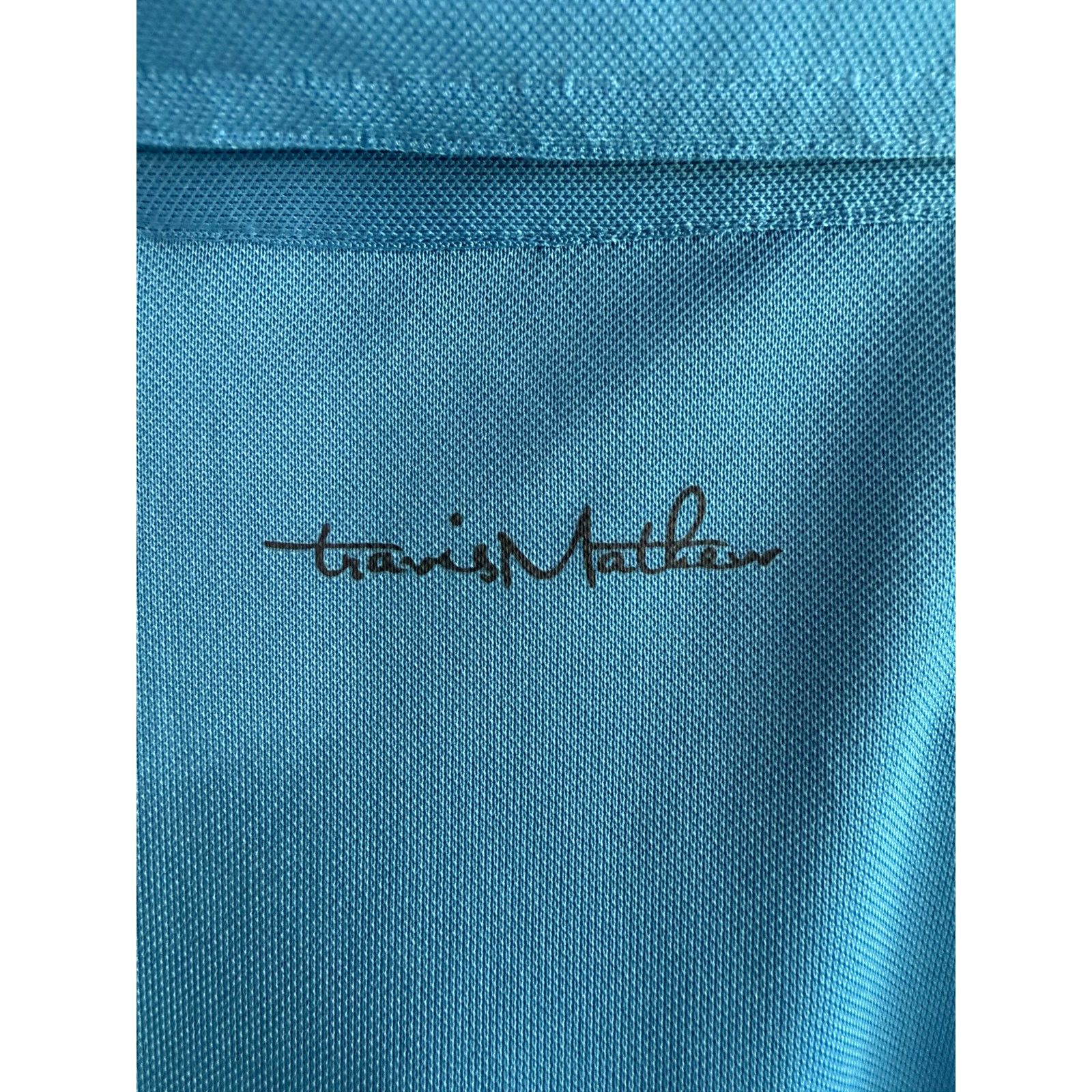 TravisMathew Travis Mathew Men’s Medium Golf Polo Blue Heather Geometric Size US M / EU 48-50 / 2 - 4 Thumbnail