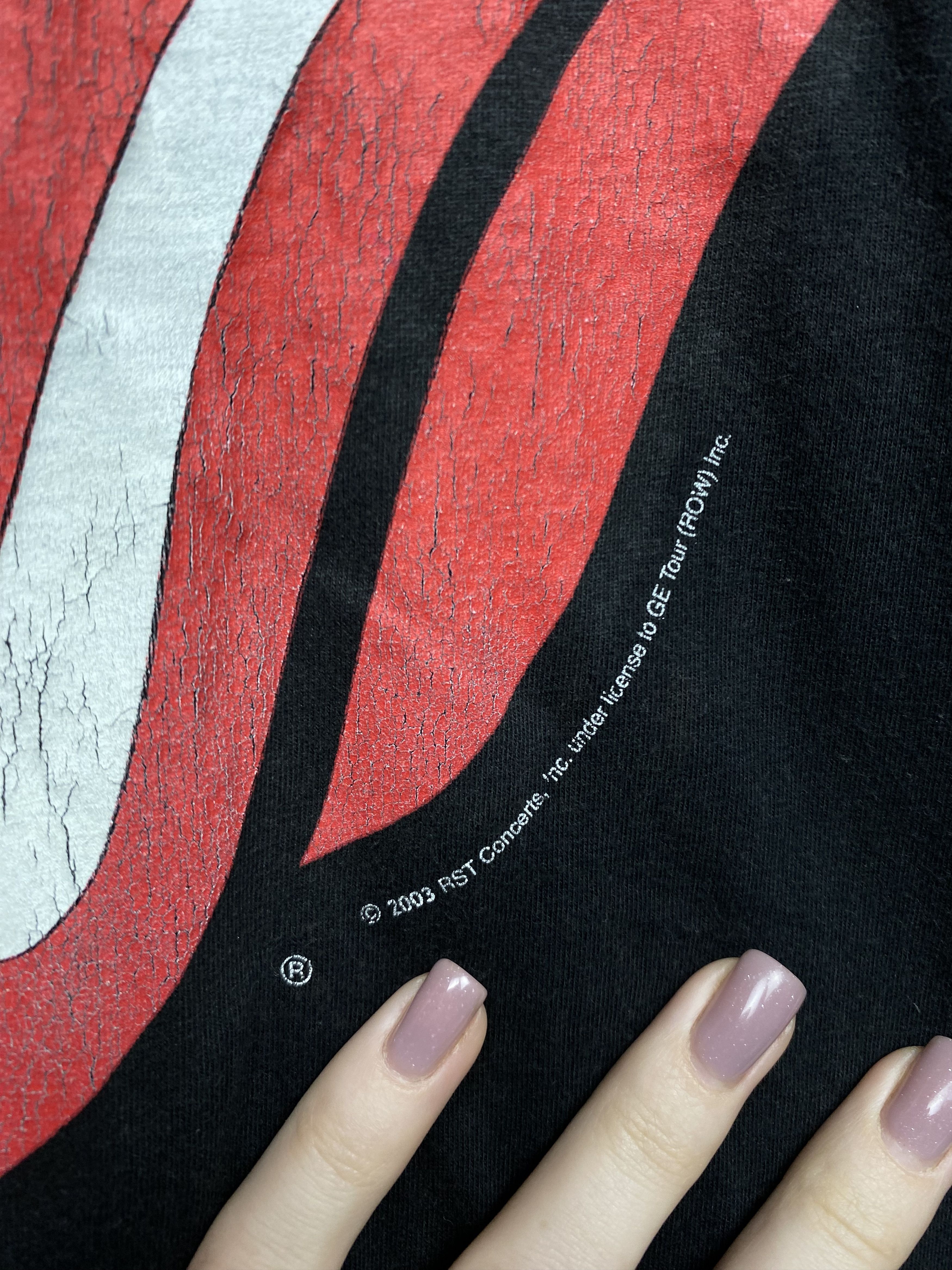 The Rolling Stones × Vintage The Rolling Stones 2003 Vintage Mens Rock Band T-Shirt Size US L / EU 52-54 / 3 - 4 Thumbnail