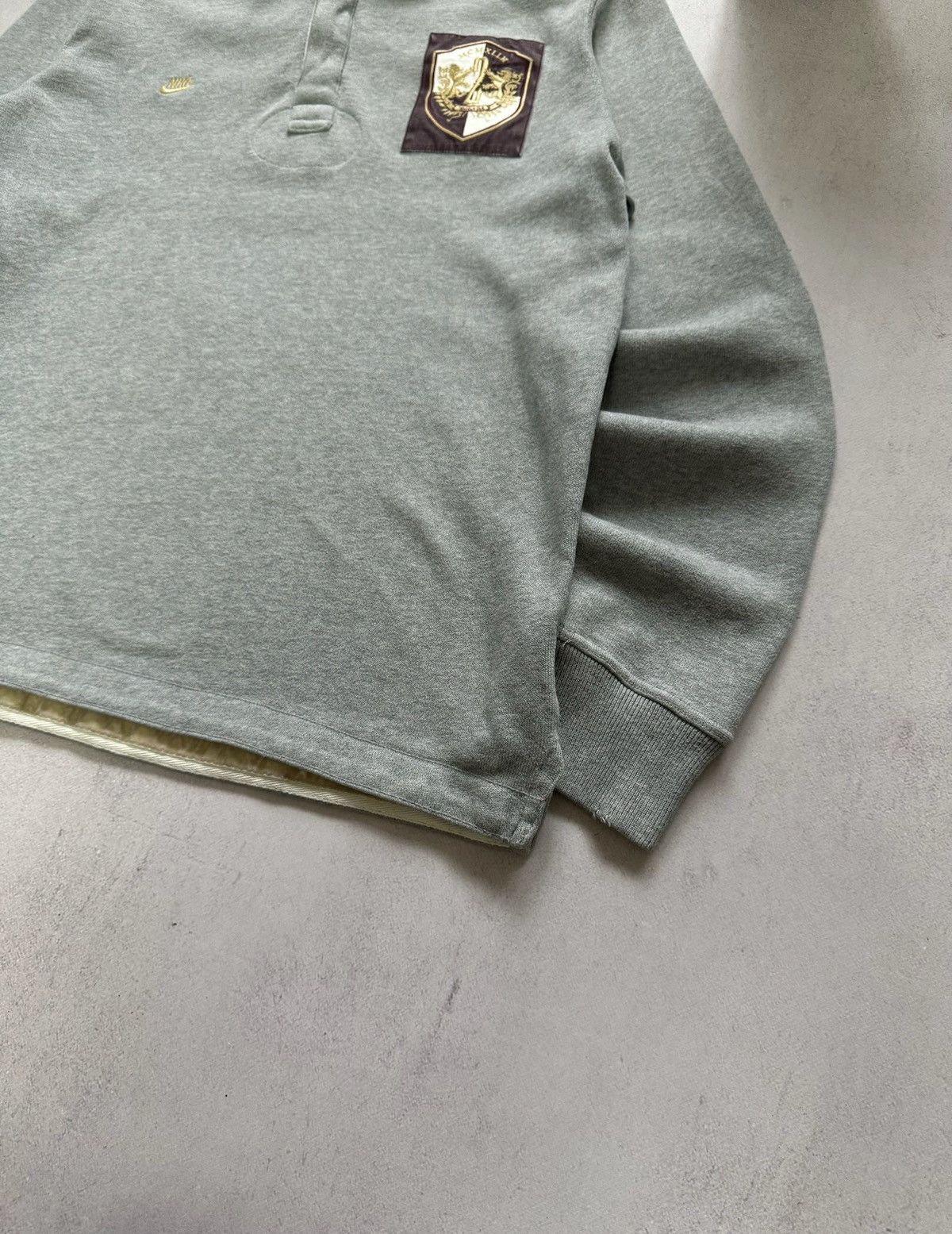 Nike × Vintage Vintage Nike Rugby Polo Sweatshirt Big Logo Chief Keef 90s Size US L / EU 52-54 / 3 - 3 Thumbnail