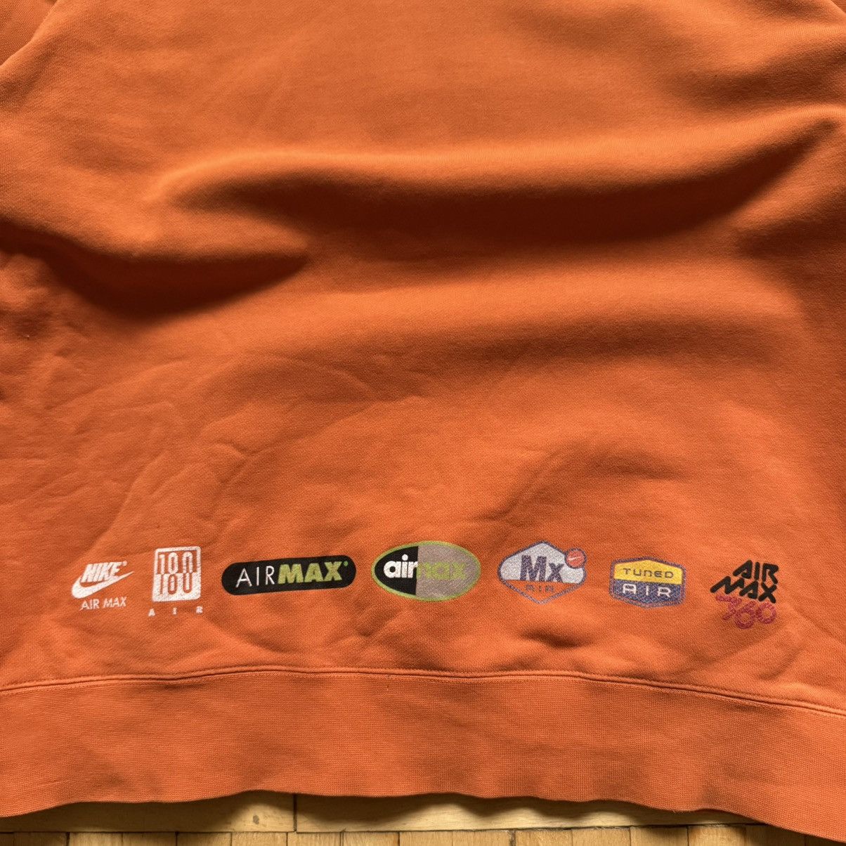 Nike 📌 Vintage Nike Air Max 90s Sweatshirt Center Logo Swoosh TN Size US XL / EU 56 / 4 - 13 Thumbnail