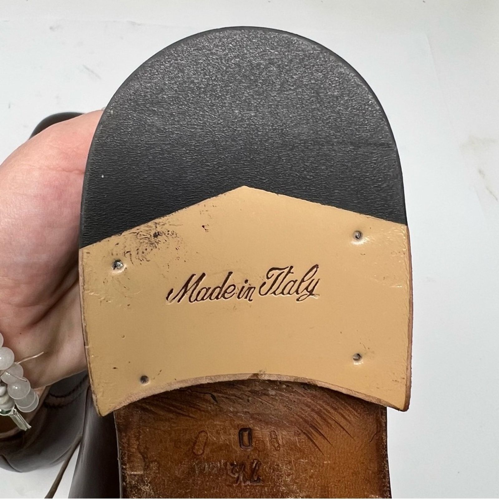 Bally Bally men’s brown leather square toe box Oxford shoes sz 7.5 Size US 7.5 / EU 40-41 - 4 Thumbnail